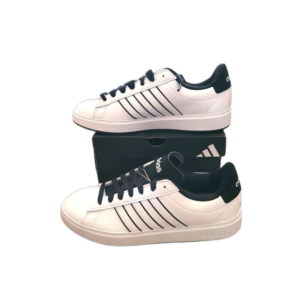 Adidas Grand Court 2.0 Men's Size 8.5 White Green Tennis Lifestyle Sneakers